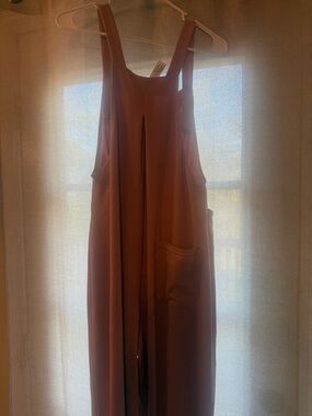 HALARA Rust Brown Wide-Leg Jumpsuit